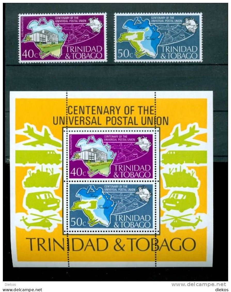 Trinidad Tobago Nr: B12, 328-29 Stamp On Stamp Rowland Hill MNH ** #B118 - Trinidad & Tobago (1962-...)