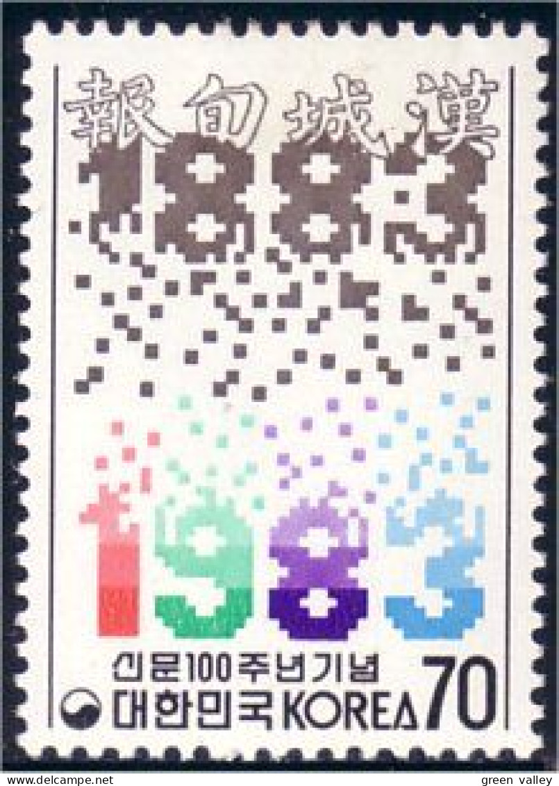 550 Korea 100th Newspaper Journal MH * Neuf (KOS-51) - Trees