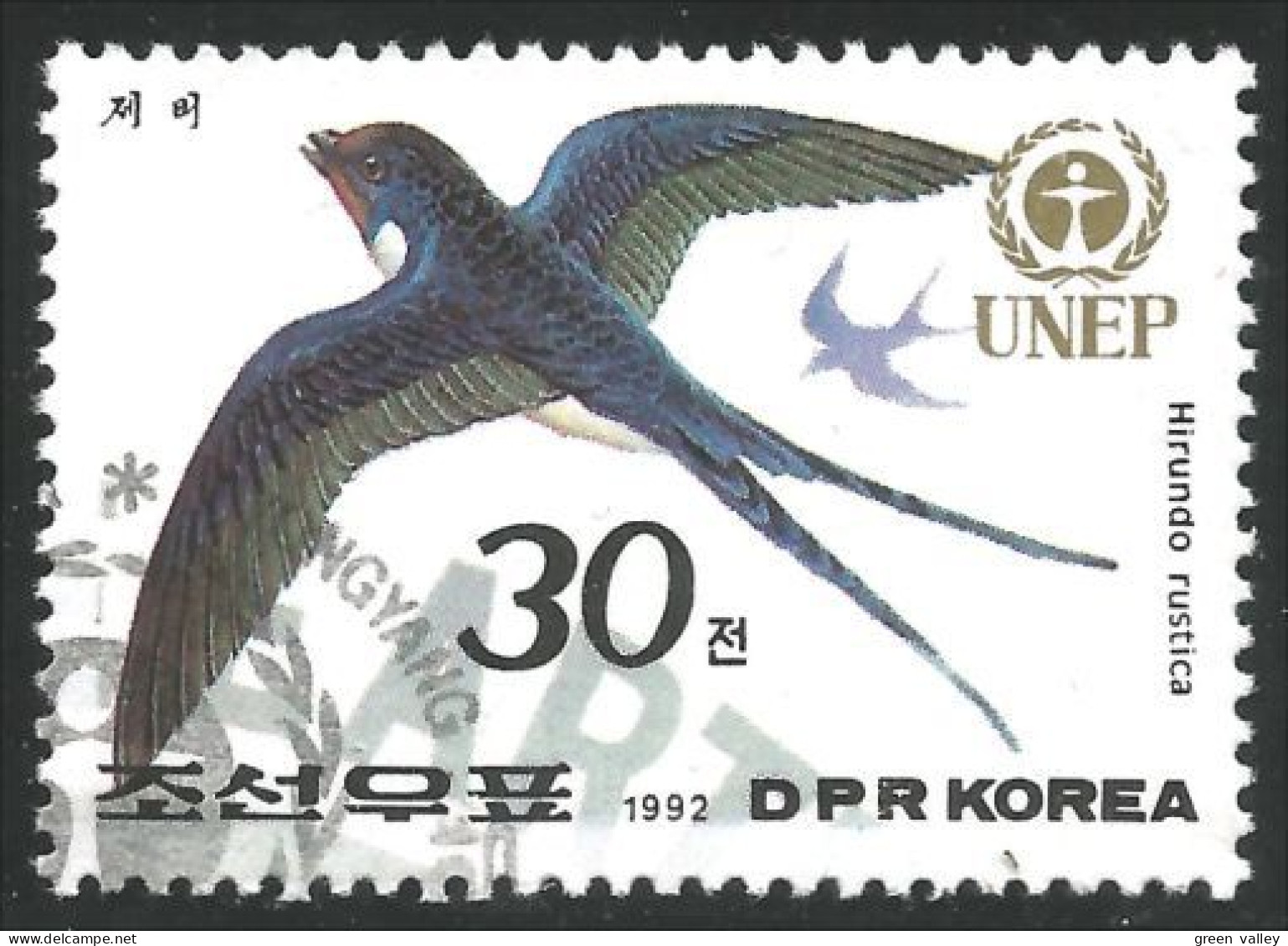 548 Korea Hirondelle Swallow Schwalbe Rondine Andorinha Golondrina Zwaluw (KON-144c) - Golondrinas