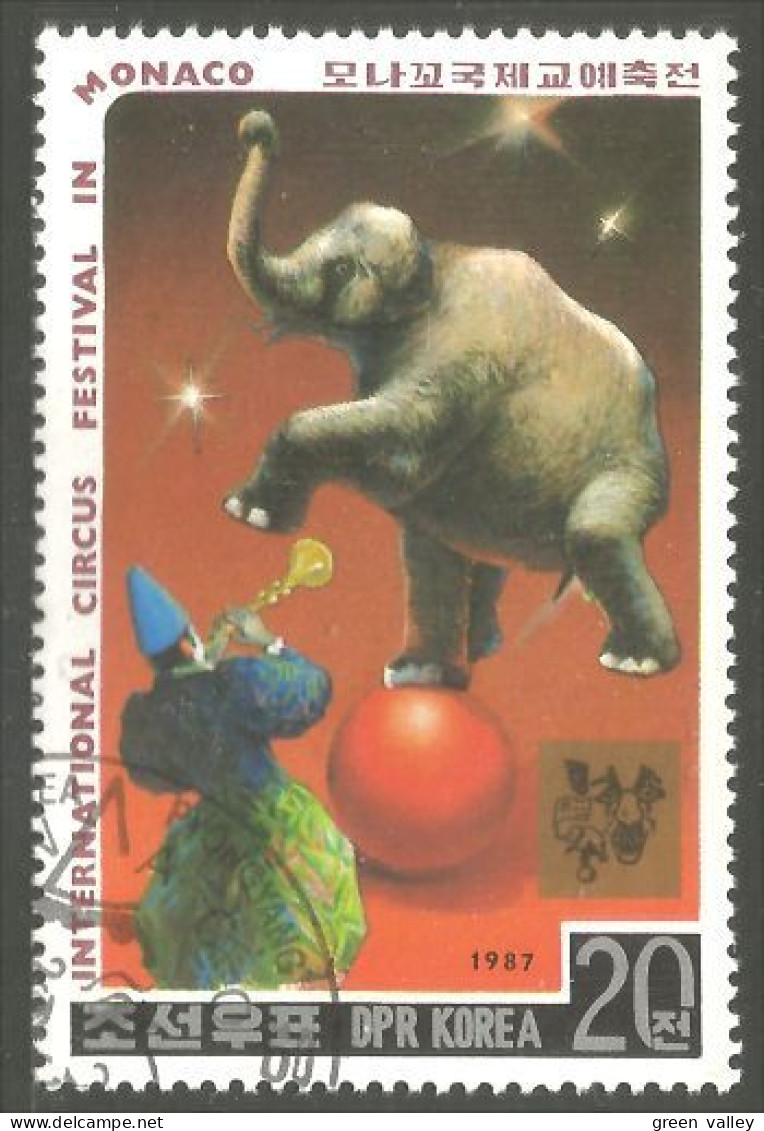 548 Korea Cirque Circus Zirkus Elephant Elefante Norsu Elefant Clown (KON-104) - Circo