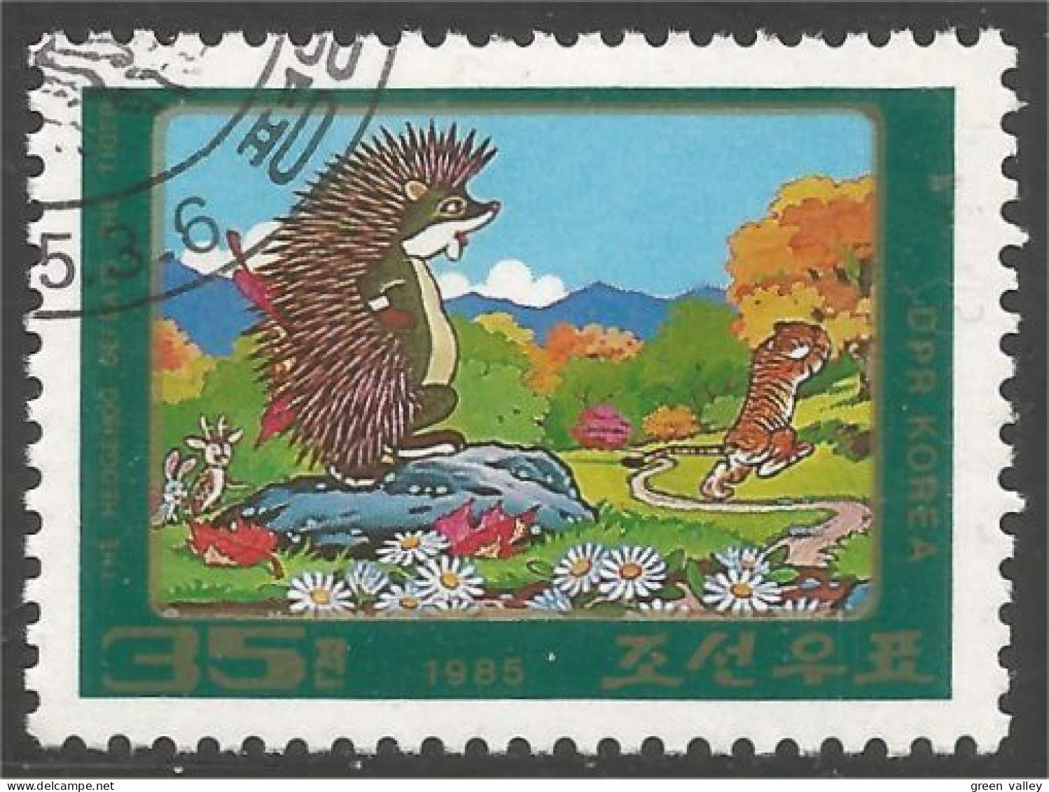 548 Korea Tigre Tiger Hérisson Hedgehog Riccio Erizo Igel Egel (KON-74) - Farm