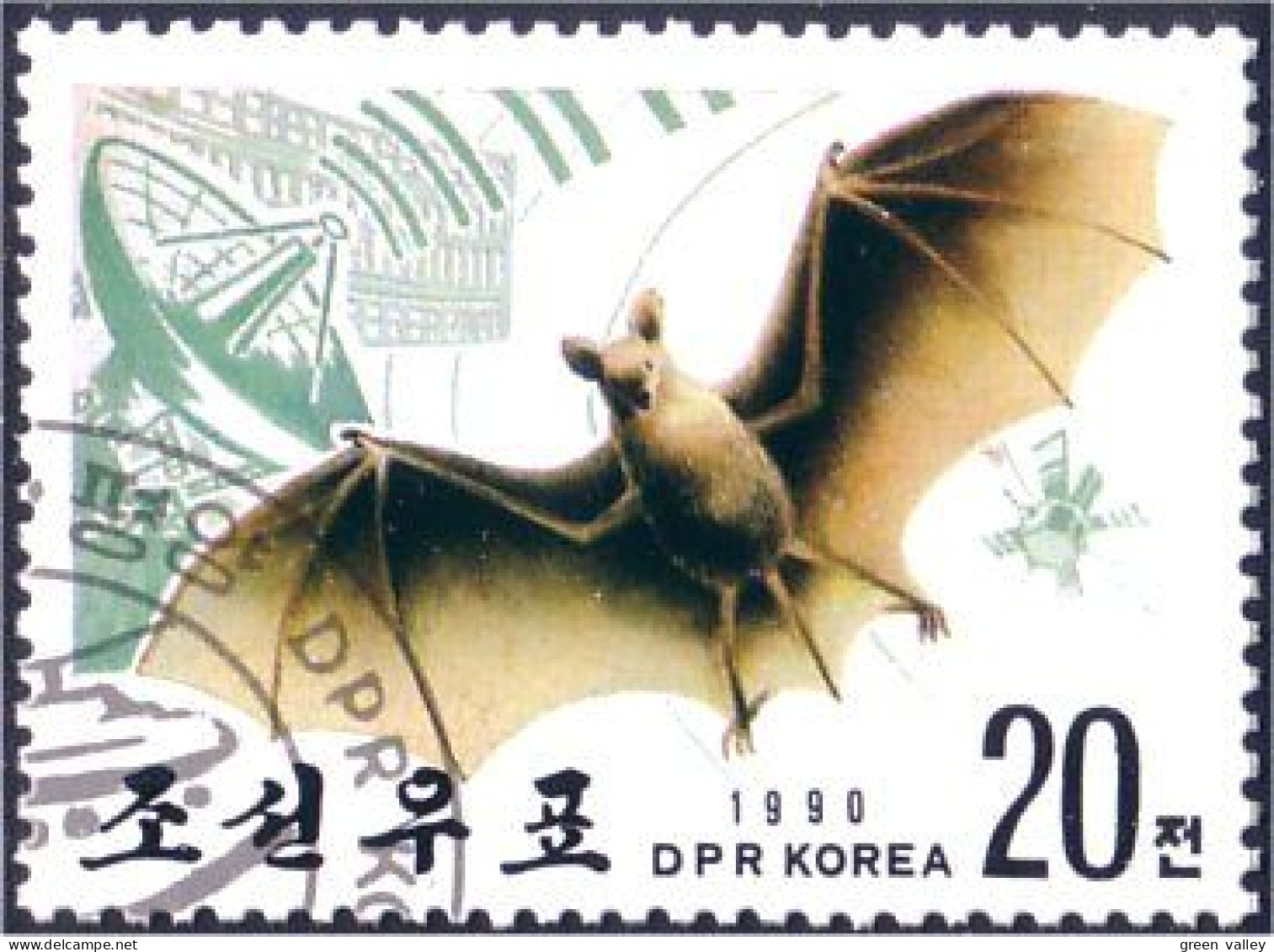 548 Korea Bat Chauve Souris (KON-21a) - Murciélagos