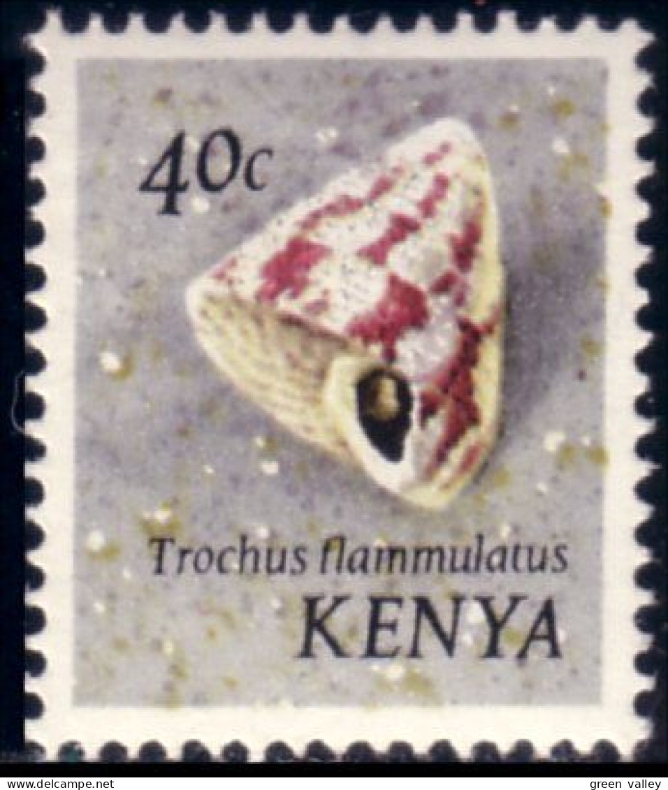 540 Kenya Coquillage Shell 40c MNH ** Neuf Sans CH (KEN-11a) - Kenia (1963-...)