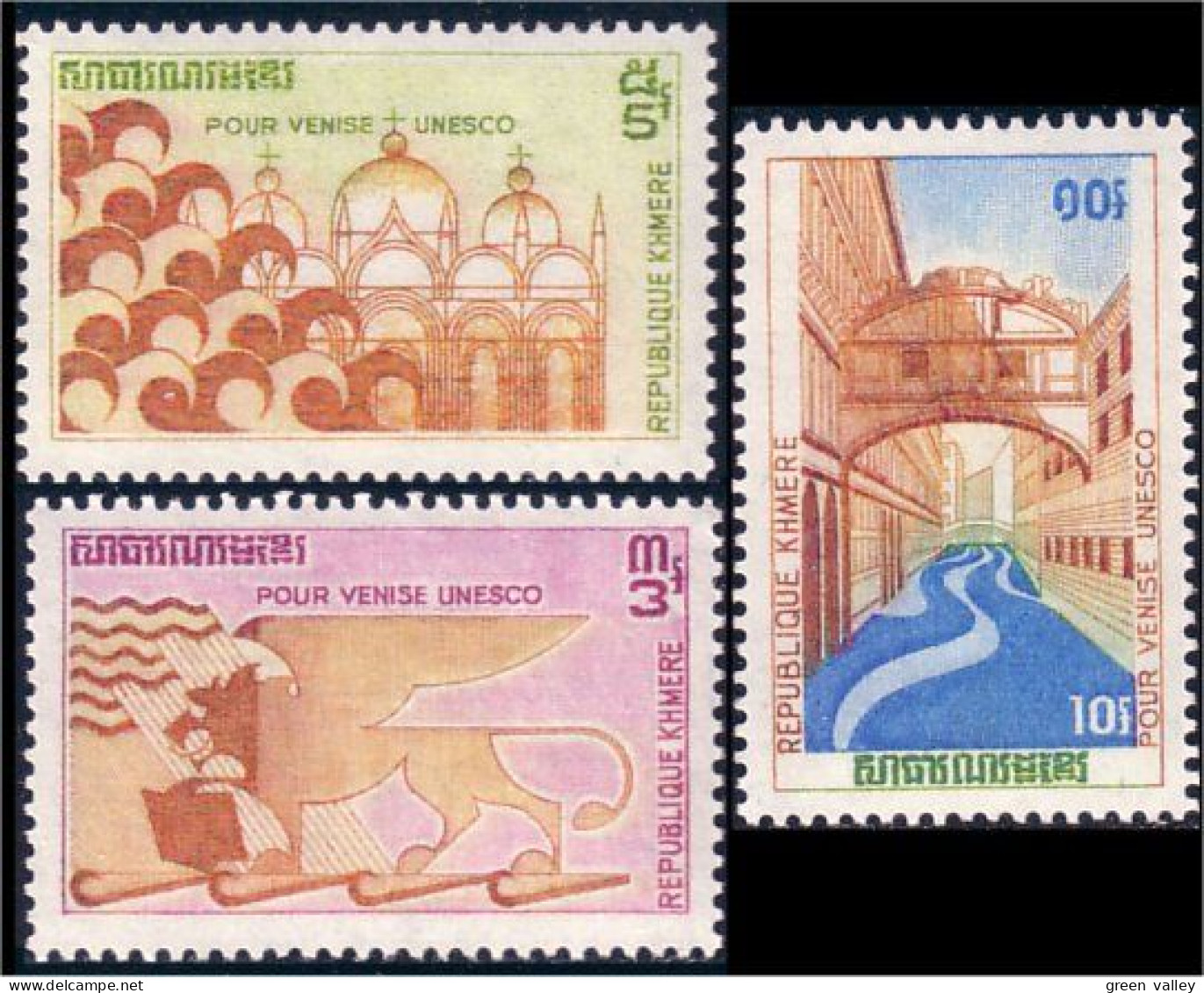 534 Cambodge Venise Unesco MNH ** Neuf SC (KAM-179c) - UNESCO