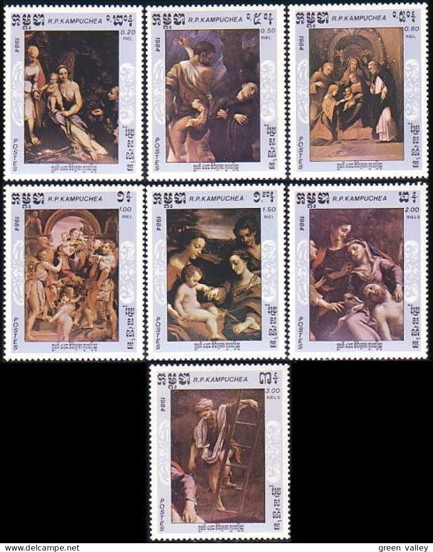 534 Cambodge Tableaux Religieux Religious Paintings MNH ** Neuf SC (KAM-17b) - Religion