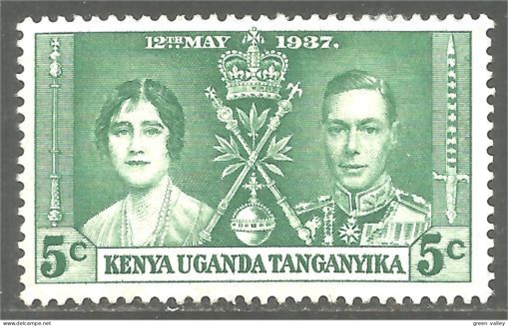 554 Kenya Uganda Tanganyika 1937 Coronation MH * Neuf (KUT-66) - Kenya, Uganda & Tanganyika