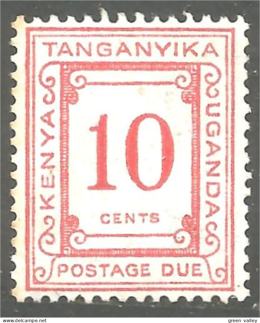 554 Kenya Uganda Tanganyika Postage Due Taxe 10c Red 1935 MNH ** Neuf Sans CH (KUT-59) - Kenya, Oeganda & Tanganyika