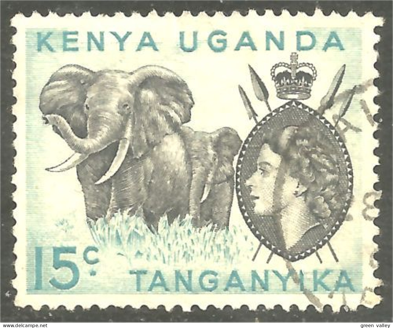 554 Kenya Elephant Elefante Norsu Elefant Olifant (KUT-57b) - Olifanten