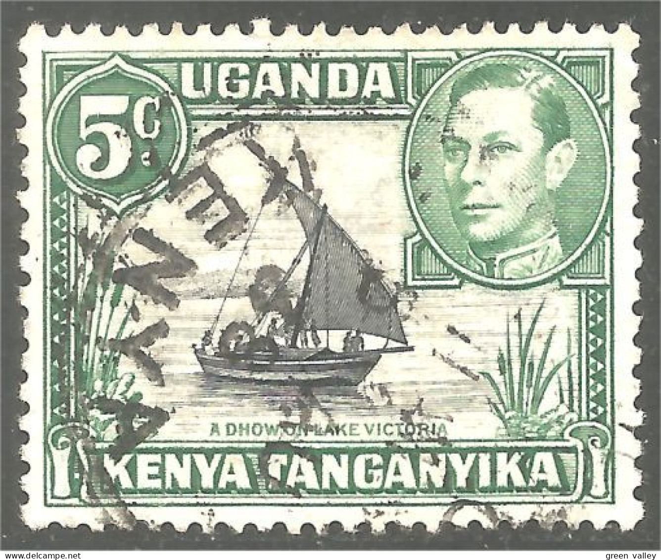 554 Kenya Uganda Tanganyika Bateau Dhow Boat  (KUT-64) - Kenya, Uganda & Tanganyika