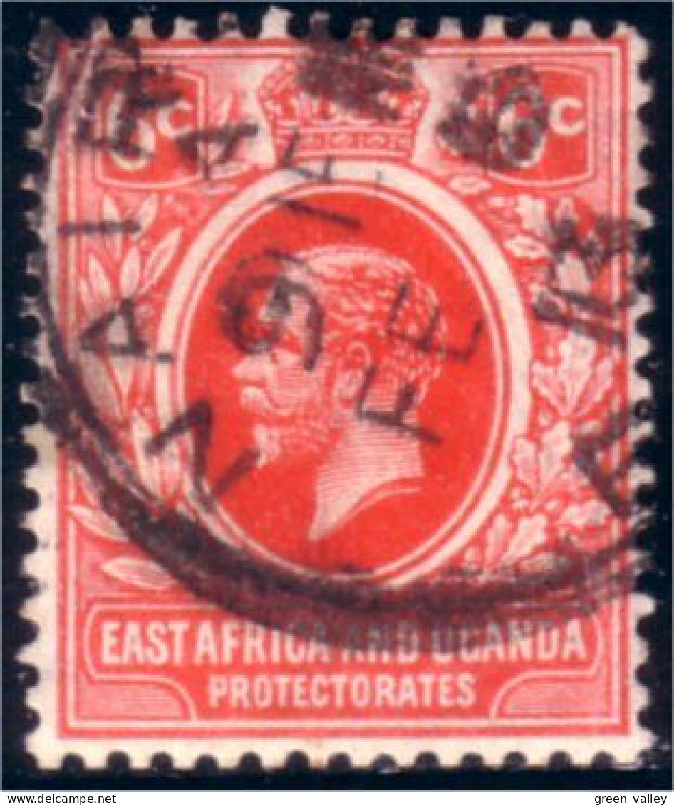 554 East Africa Uganda 6c Red (KUT-49) - Herrschaften Von Ostafrika Und Uganda