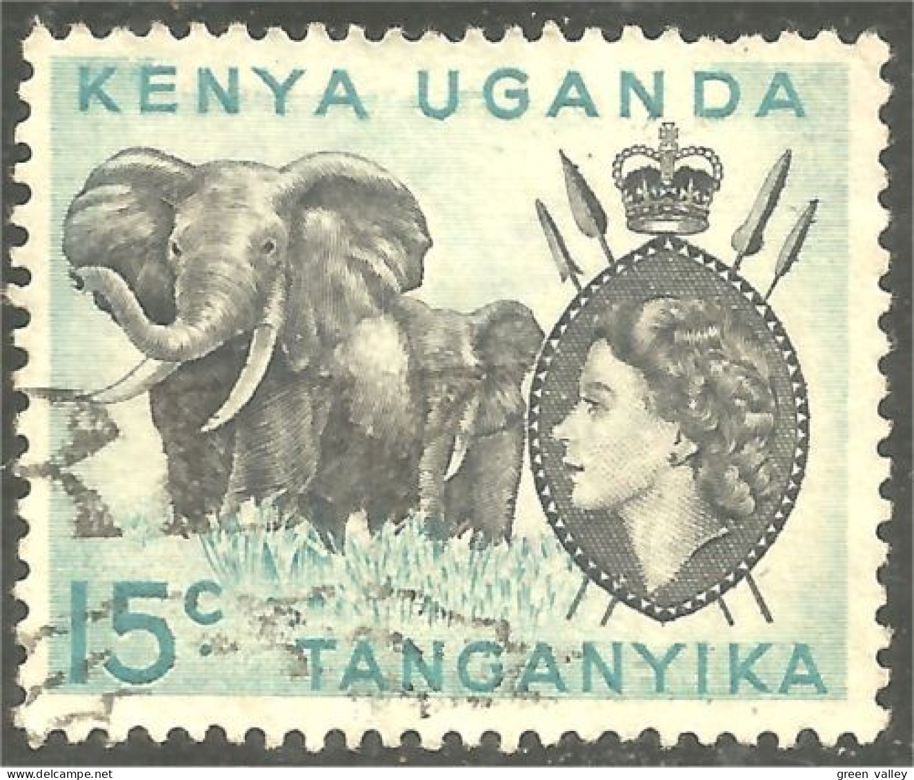 554 Kenya Elephant Elefante Norsu Elefant Olifant (KUT-57a) - Elephants
