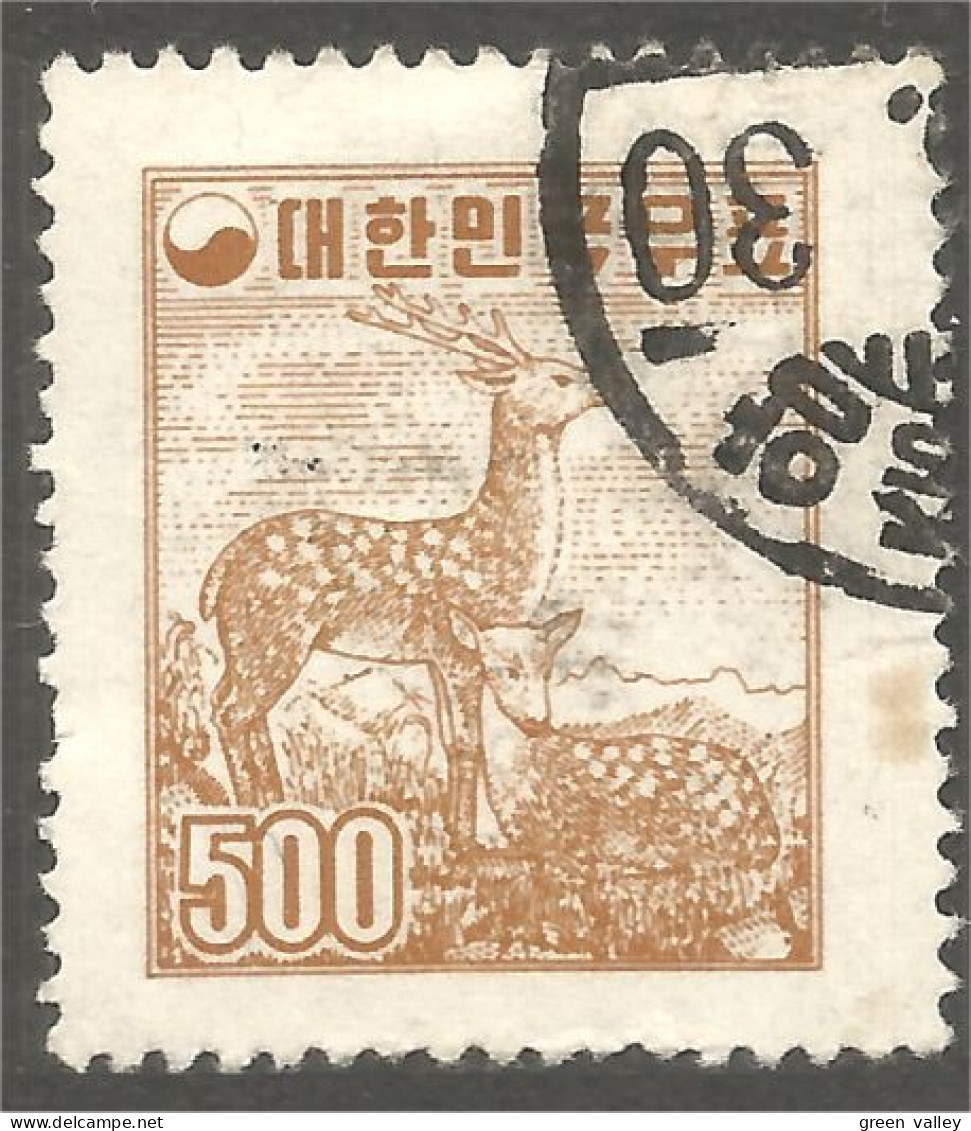 550 Korea 1957 Chevreuil Sika Deer Hirsch Hert Cervo Ciervo (KOS-226) - Corée Du Sud