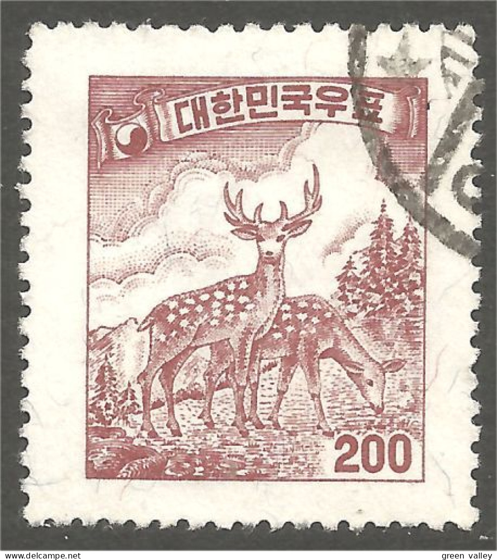 550 Korea 1957 Chevreuil Sika Deer Hirsch Hert Cervo Ciervo (KOS-221) - Corée Du Sud