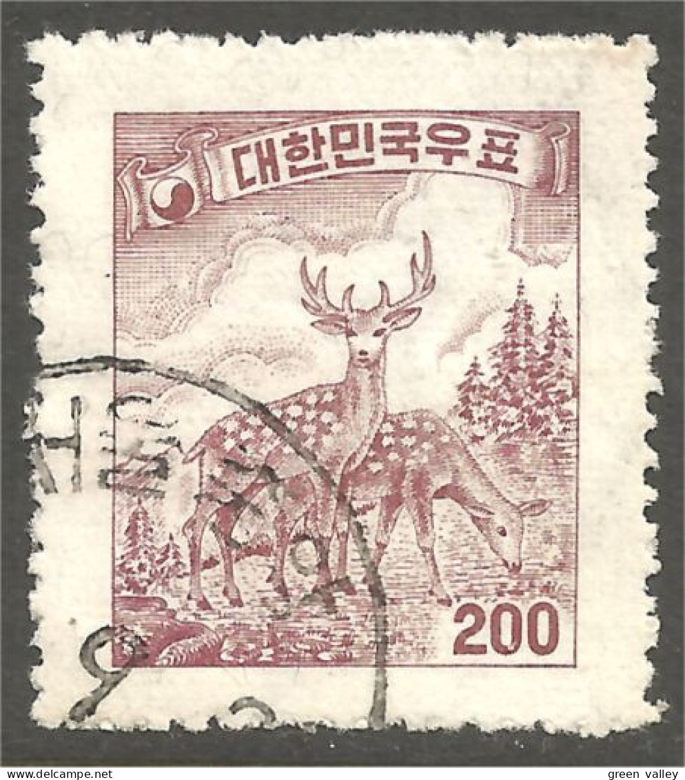 550 Korea 1957 Chevreuil Sika Deer Hirsch Hert Cervo Ciervo (KOS-207) - Corée Du Sud