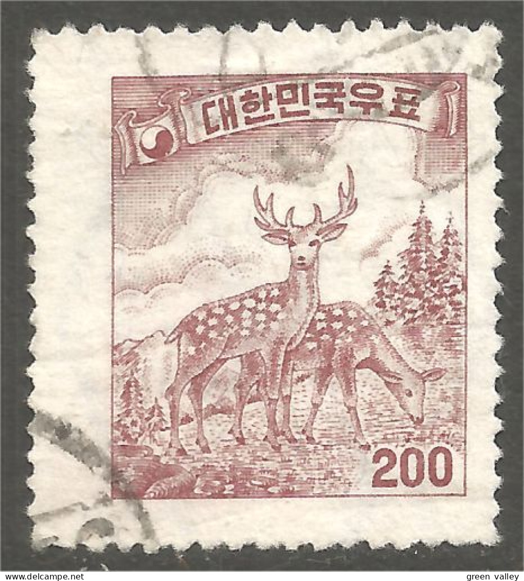 550 Korea 1957 Chevreuil Sika Deer Hirsch Hert Cervo Ciervo (KOS-205) - Corée Du Sud