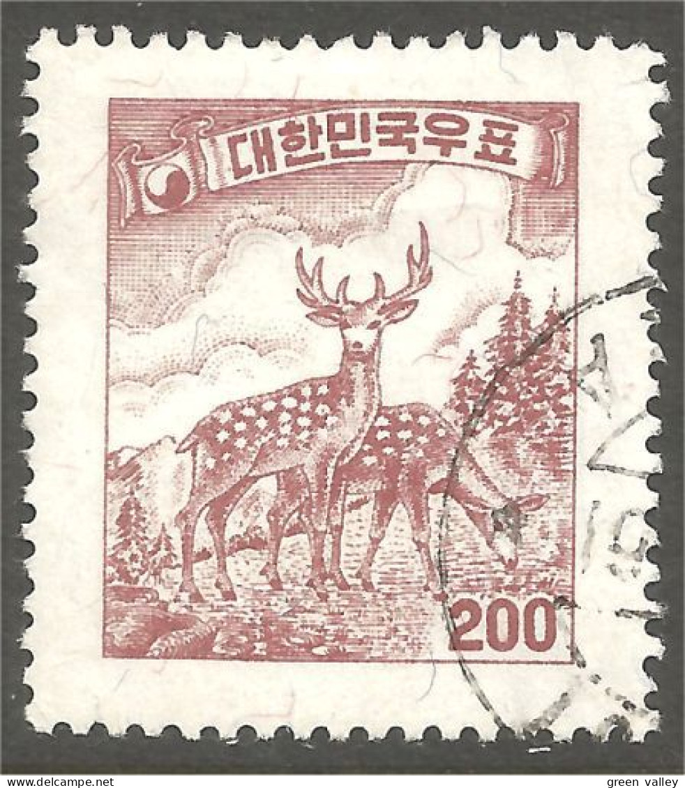 550 Korea 1957 Chevreuil Sika Deer Hirsch Hert Cervo Ciervo (KOS-206) - Corée Du Sud