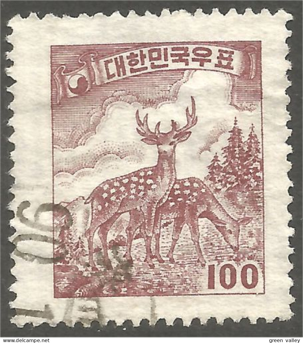 550 Korea 1955 Chevreuil Sika Deer Hirsch Hert Cervo Ciervo (KOS-174) - Corée Du Sud