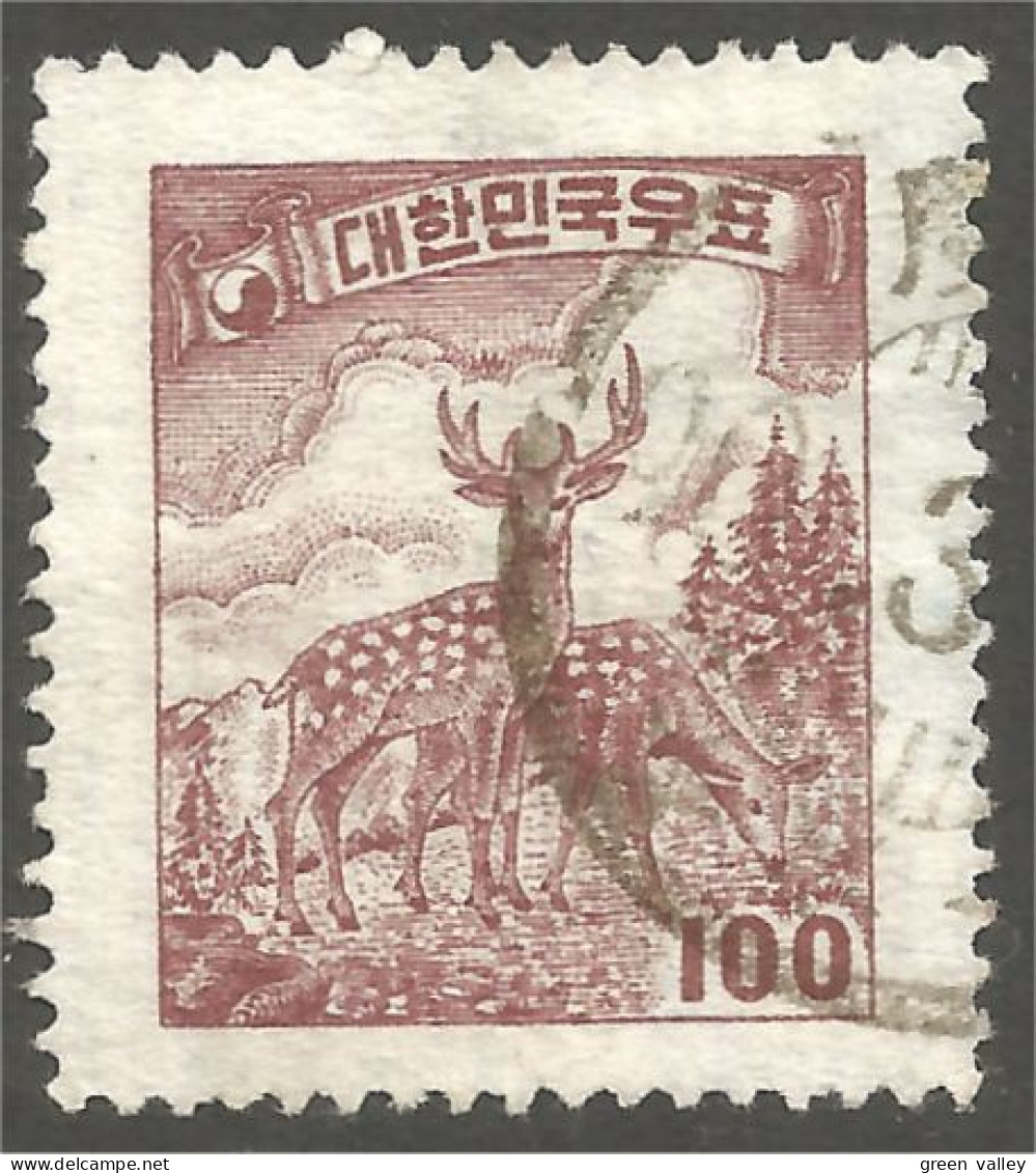 550 Korea 1955 Chevreuil Sika Deer Hirsch Hert Cervo Ciervo (KOS-171) - Corée Du Sud