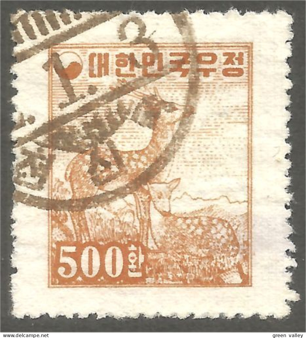 550 Korea 1954 Chevreuil Sika Deer Hirsch Hert Cervo Ciervo (KOS-150) - Corée Du Sud