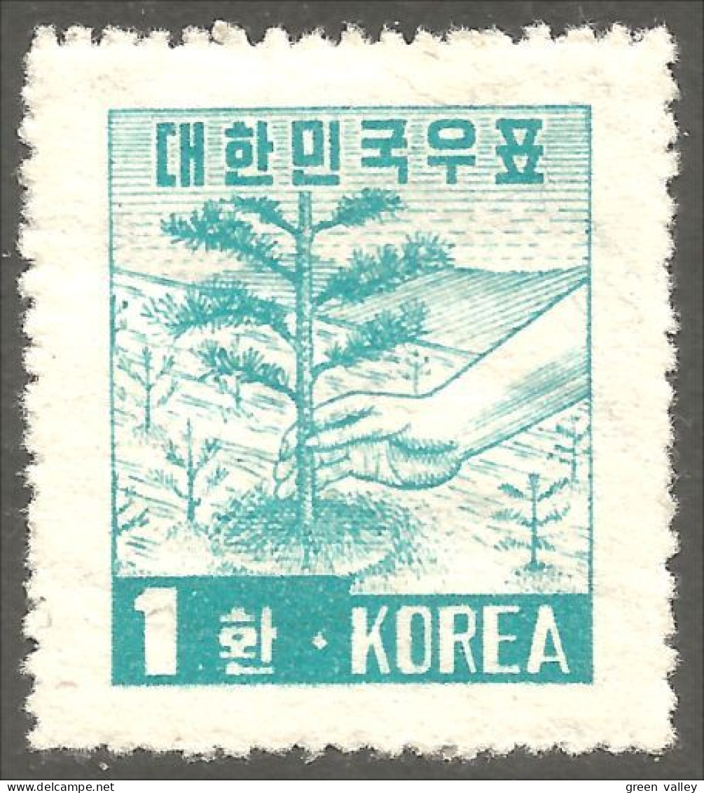 550 Korea 1953 Plantation Arbre Tree Planting MH * Neuf (KOS-131) - Trees