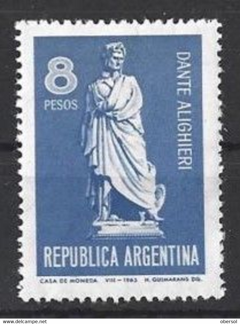 Argentina 1965 700th Anniversary Of The Birth Of Dante Alighieri MNH Stamp - Unused Stamps