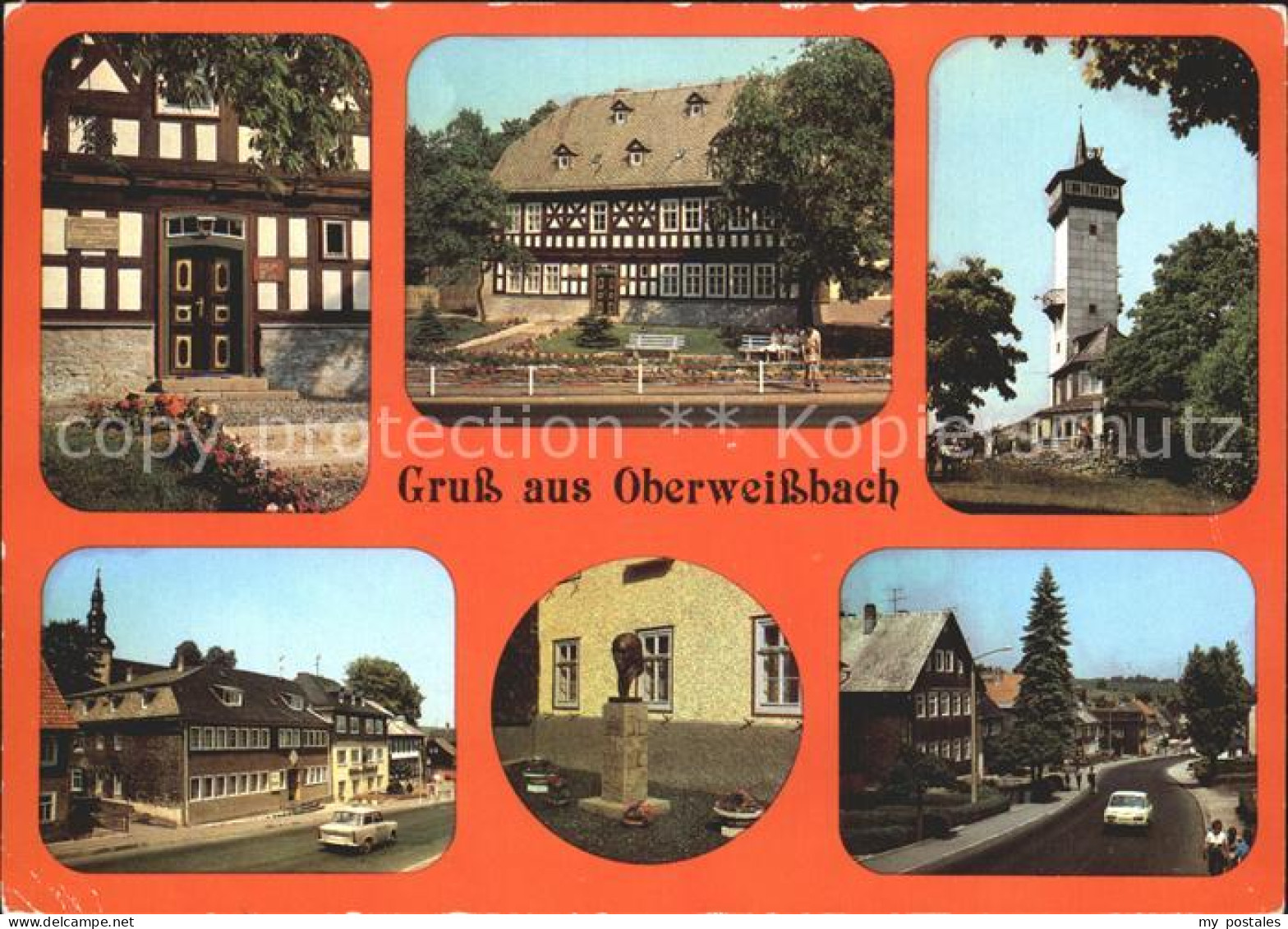72257752 Oberweissbach Froebelmusum Portal Froebelturm Markt Gasthaus Rathaus Pl - Oberweissbach