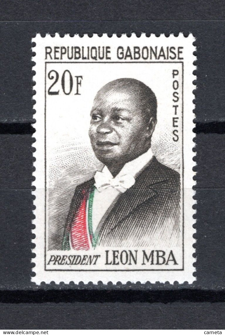 GABON N° 159A   NEUF SANS CHARNIERE COTE  0.60€    PRESIDENT LEON MBA - Gabun (1960-...)