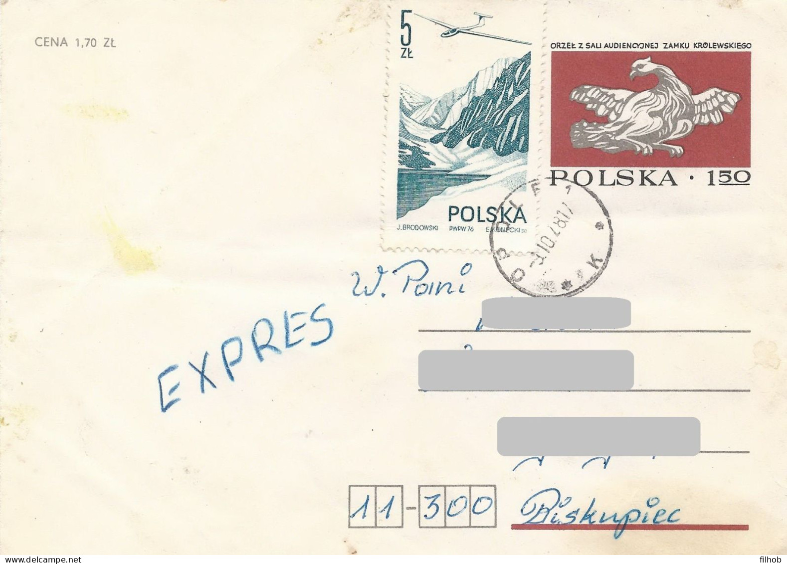 Poland Envelope Used Ck 62 S.77.XII.03: Royal Castle Eagle (postal Circulation Opole) - Stamped Stationery