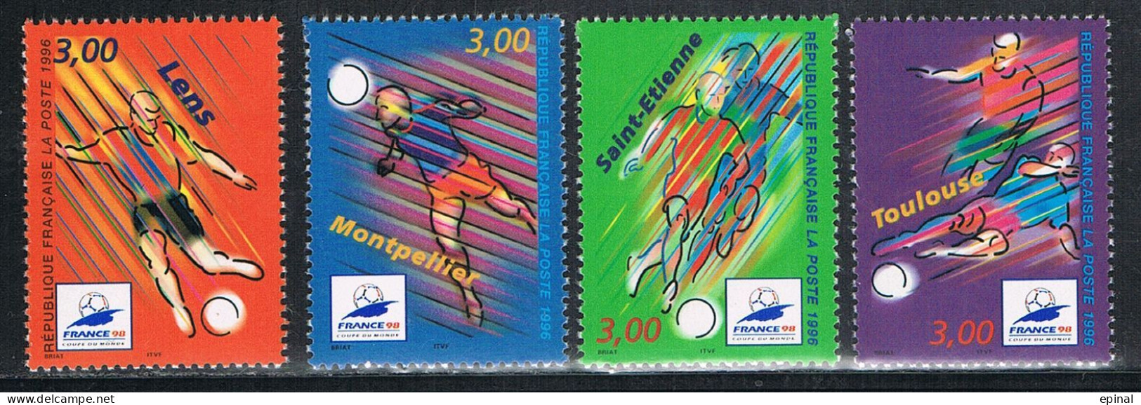 FRANCE : N° 3010-3011-3012-3013 ** (Coupe Du Monde De Football) - PRIX FIXE - - Ungebraucht