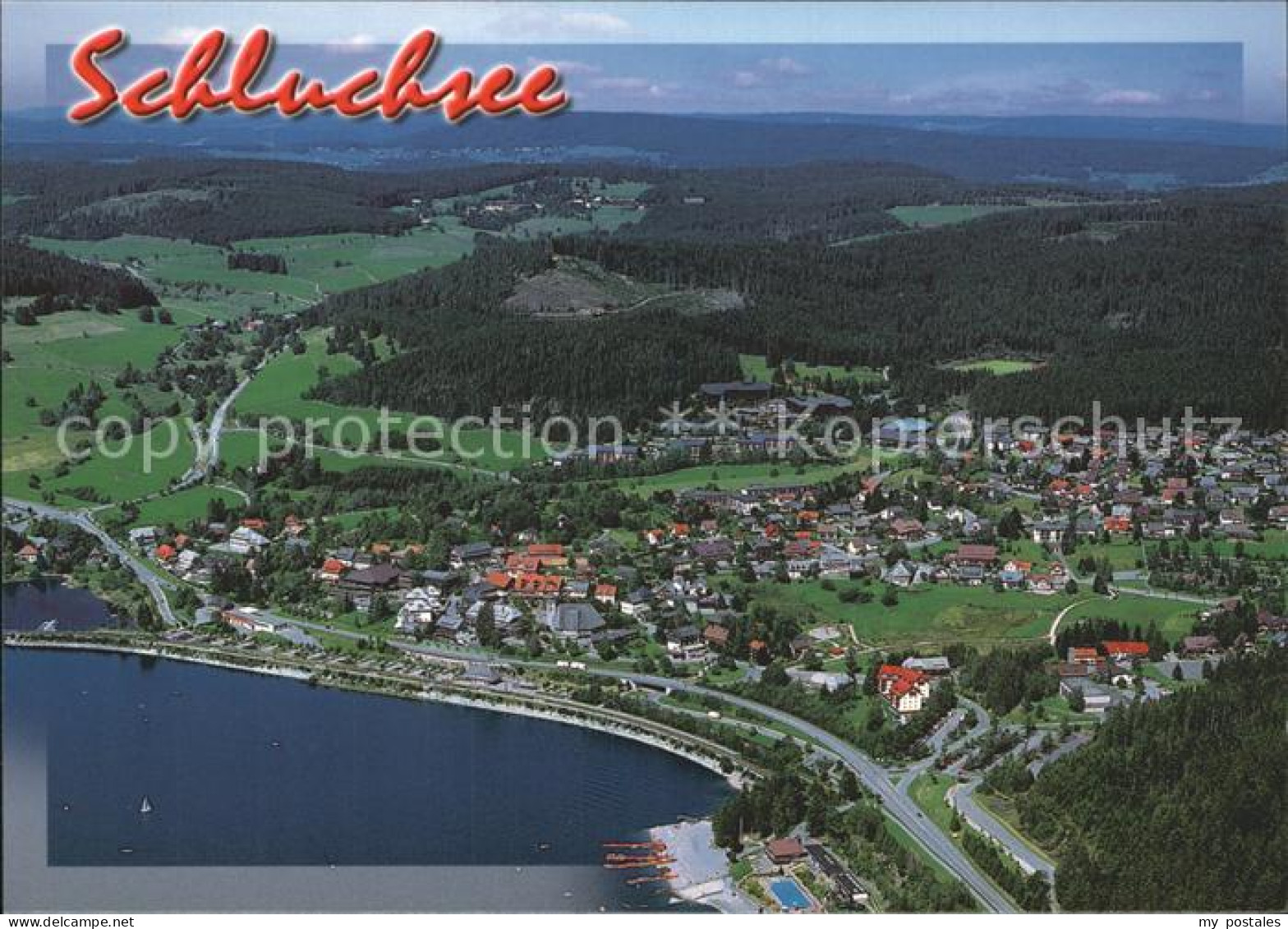 72257046 Schluchsee Heilklimatischer Kurort Schwarzwald Fliegeraufnahme Aeule - Schluchsee