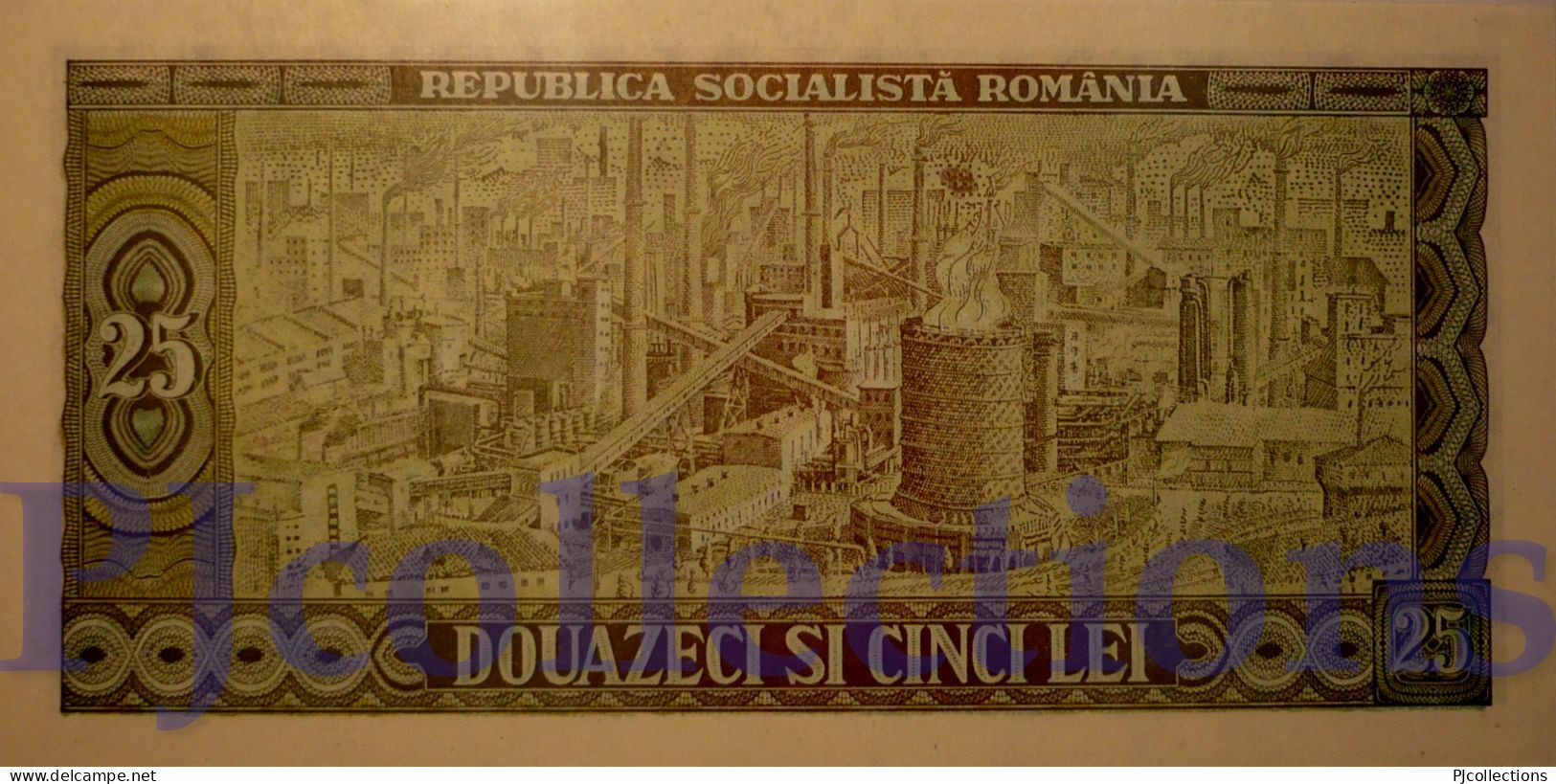 ROMANIA 25 LEI 1966 PICK 95a UNC - Romania