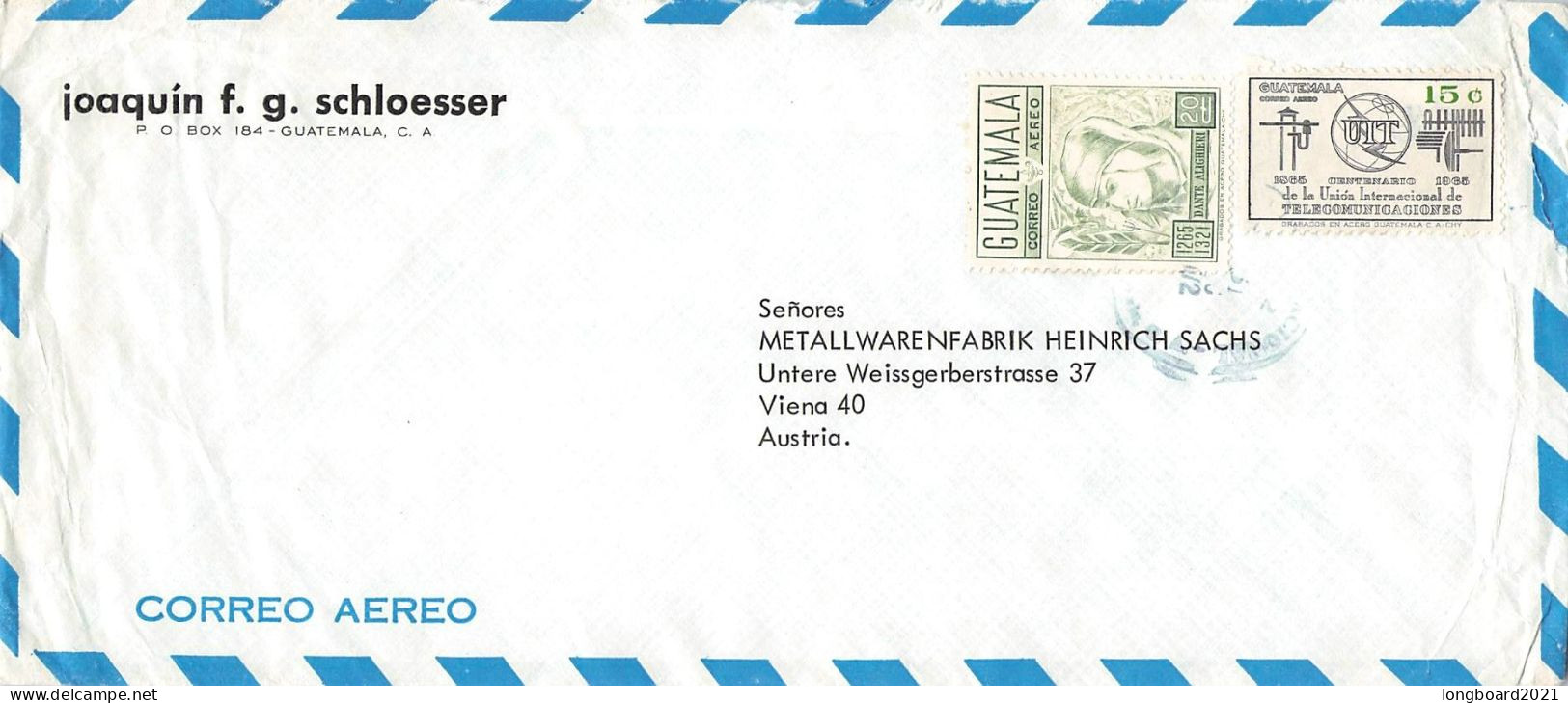 GUATEMALA - AIRMAIL > WIEN/AT / 7001 - Guatemala