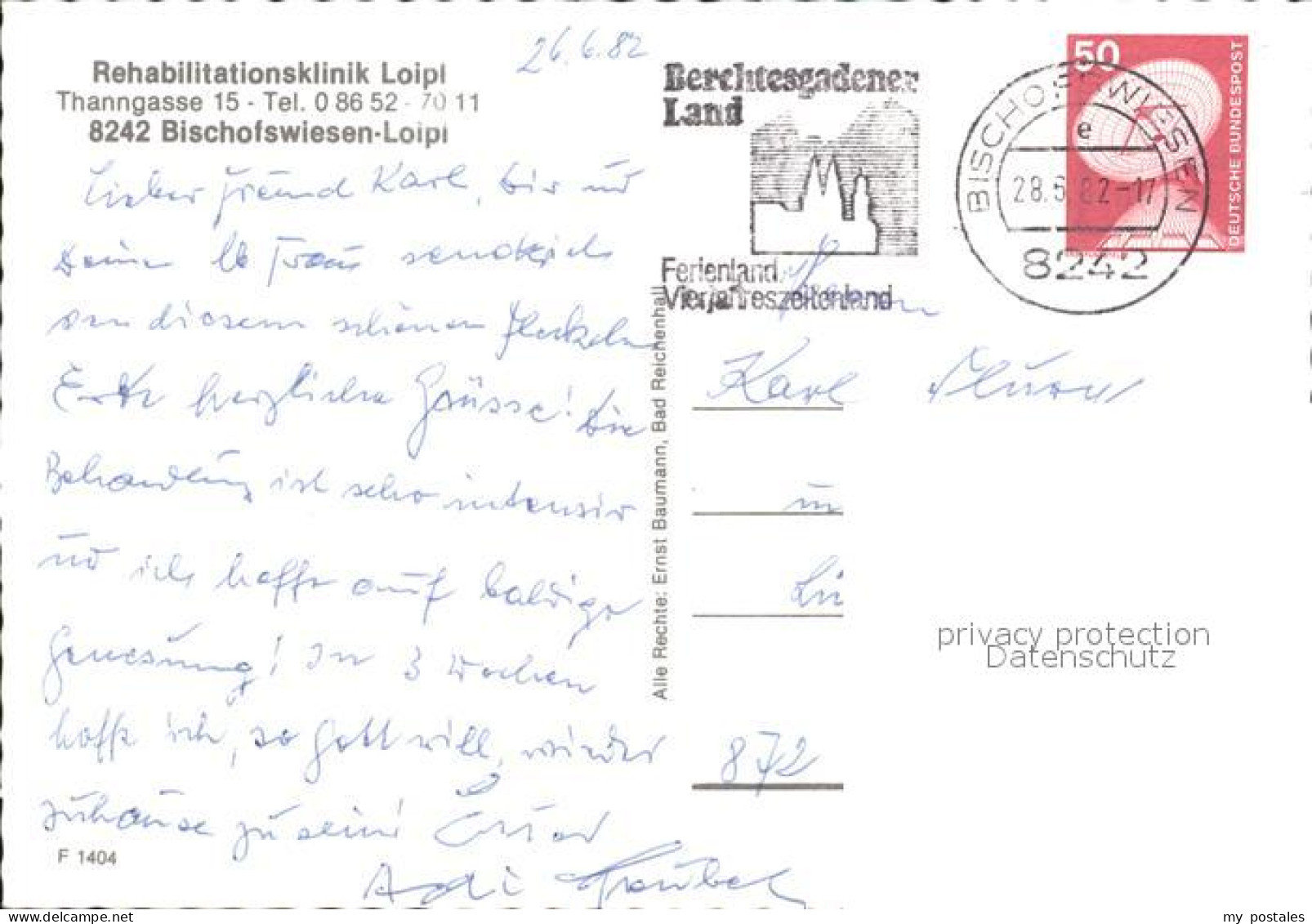 72255530 Loipi Bischofswiesen Rehabilitationsklinik Berchtesgadener Alpen Loipi  - Bischofswiesen