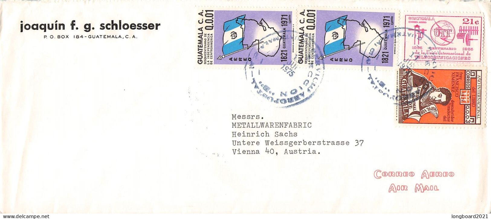 GUATEMALA - AIRMAIL > WIEN/AT / 7005 - Guatemala