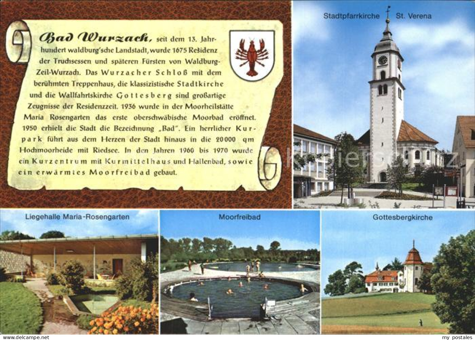 72255456 Bad Wurzach Stadtpfarrkirche Gottesberg Moorfreibad Liegehalle Maria Ro - Bad Wurzach