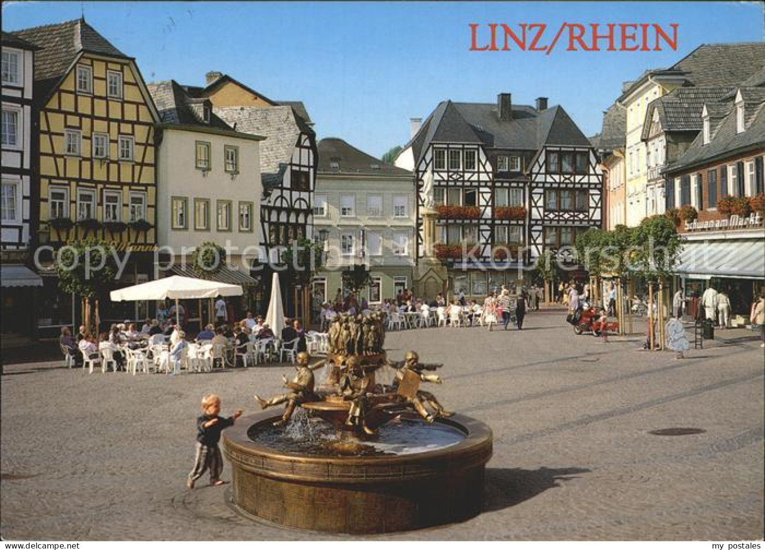 72255366 Linz Rhein Marktplatz Mit Brunnen Linz - Linz A. Rhein