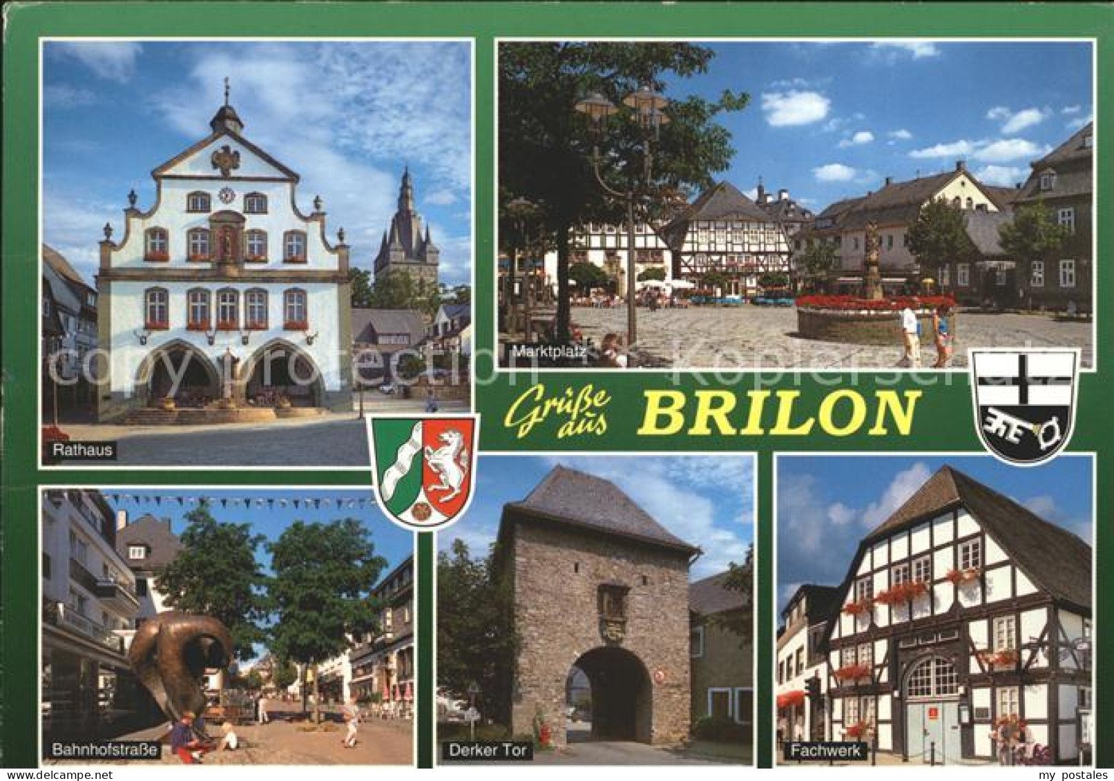 72255364 Brilon Rathaus Bahnhofstrass Derker Tor Marktplatz Fachwerk Brilon - Brilon