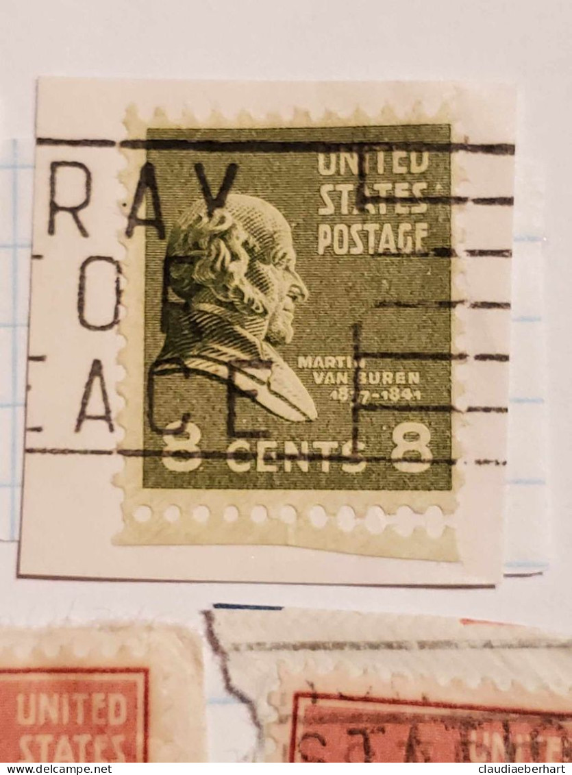 Martin Van Buren - Used Stamps