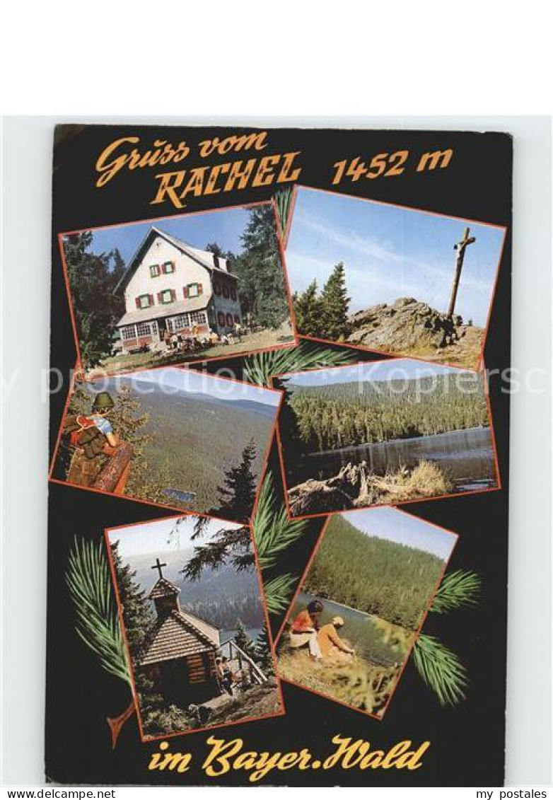 72255213 Grosser Rachel Gasthaus Gipfelkreuz Panorama Naturpark Kapelle Regen - Regen