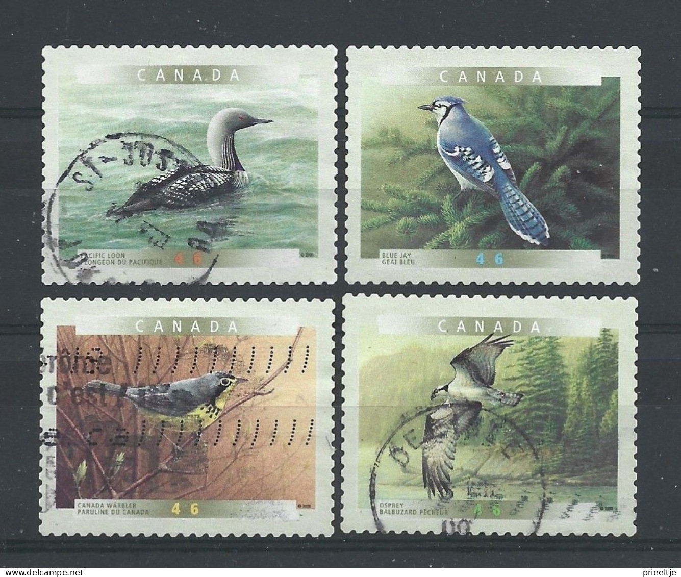 Canada 2000  Birds S.A. Y.T. 1813/1816 (0) - Usati