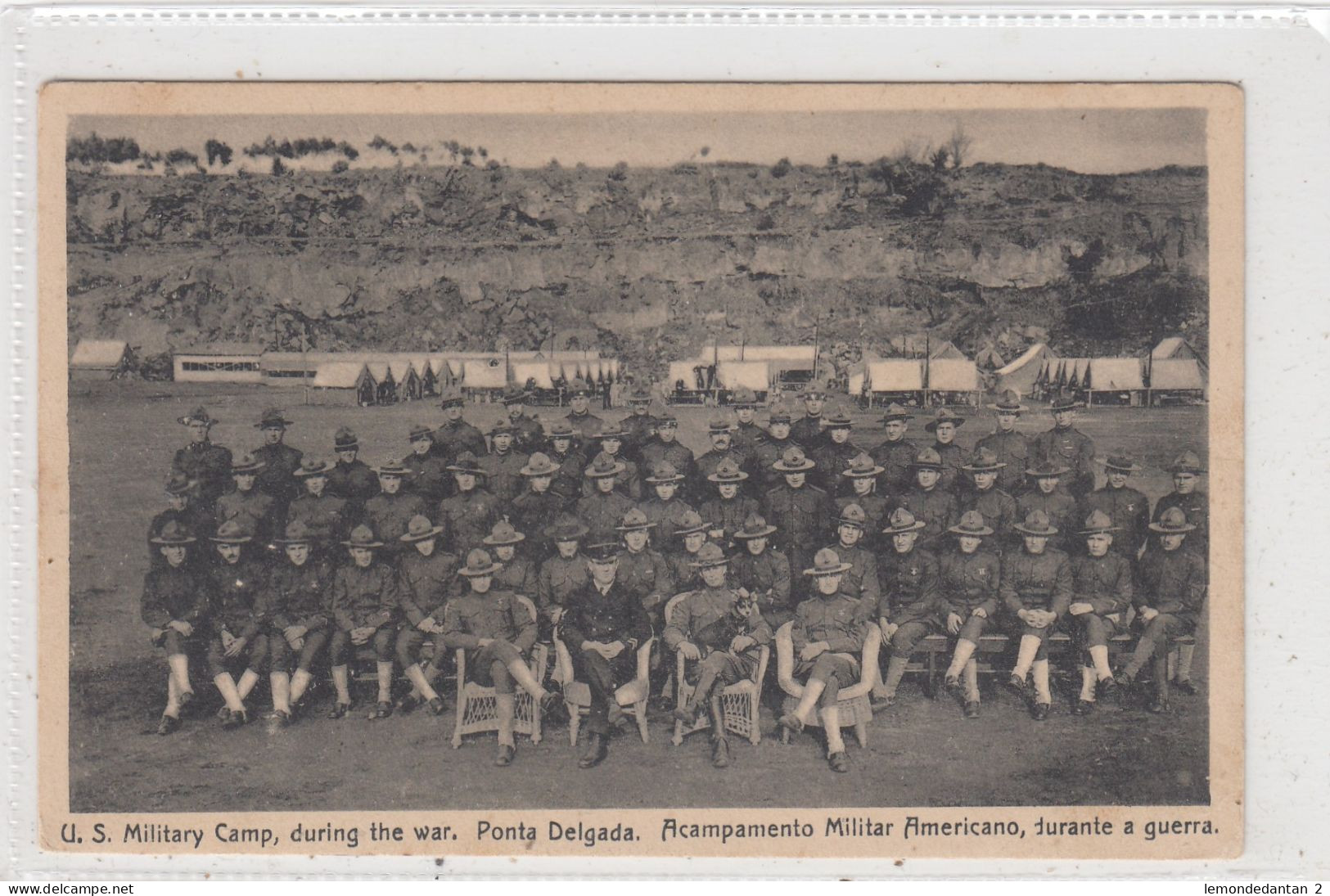 U.S. Military Camp, During The War. Ponta Delgada. * - Açores