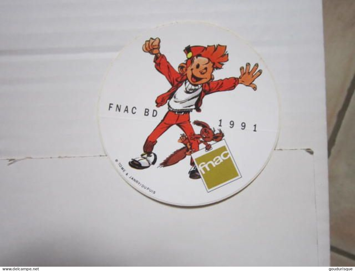 AUTOCOLLANT SPIROU  FNAC BD    FRANQUIN - Spirou Et Fantasio