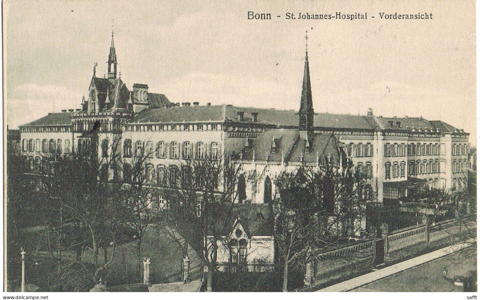 Feldpost-AK Bonn, St.-Johannes-Hospital, Vorderansicht 1918 - Bonn