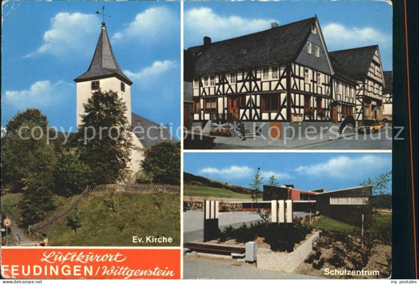 72254685 Feudingen Evangelische Kirche Fachwerkhaus Schulzentrum Luftkurort Feud - Bad Laasphe