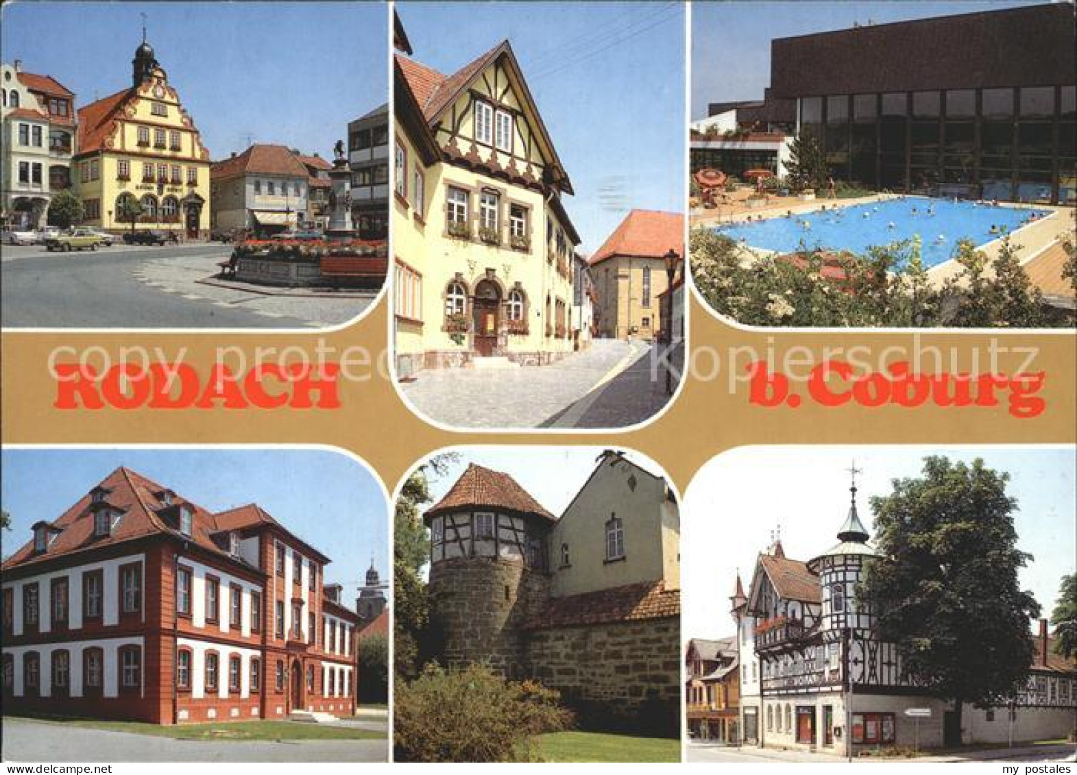 72254637 Rodach Coburg Rathaus Marktplatz Jagdschloss Schwimmbad Bad Rodach - Bad Rodach