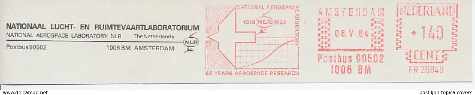 Meter Top Cut Netherlands 1984 National Aerospace Laboratory - 65 Years Aerospace Research - Astronomy