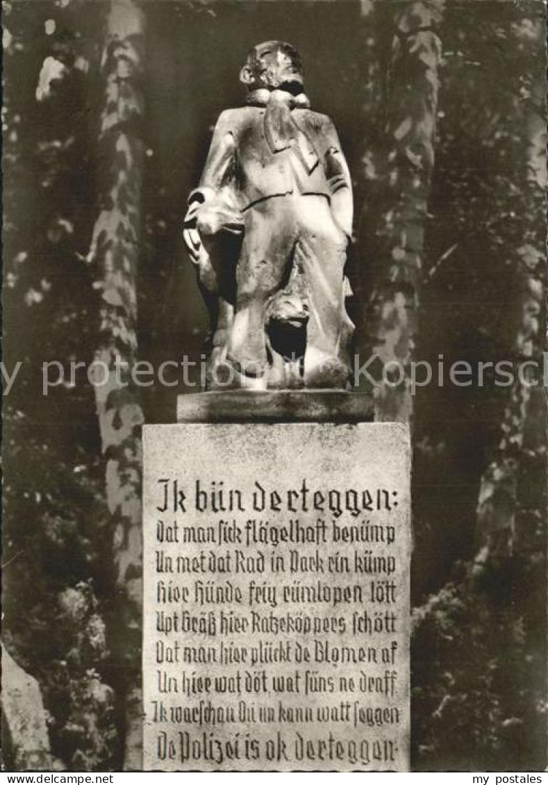 72254571 Bocholt Westfalen Skulptur Der Meckerer Im Langenbergpark Bocholt - Bocholt