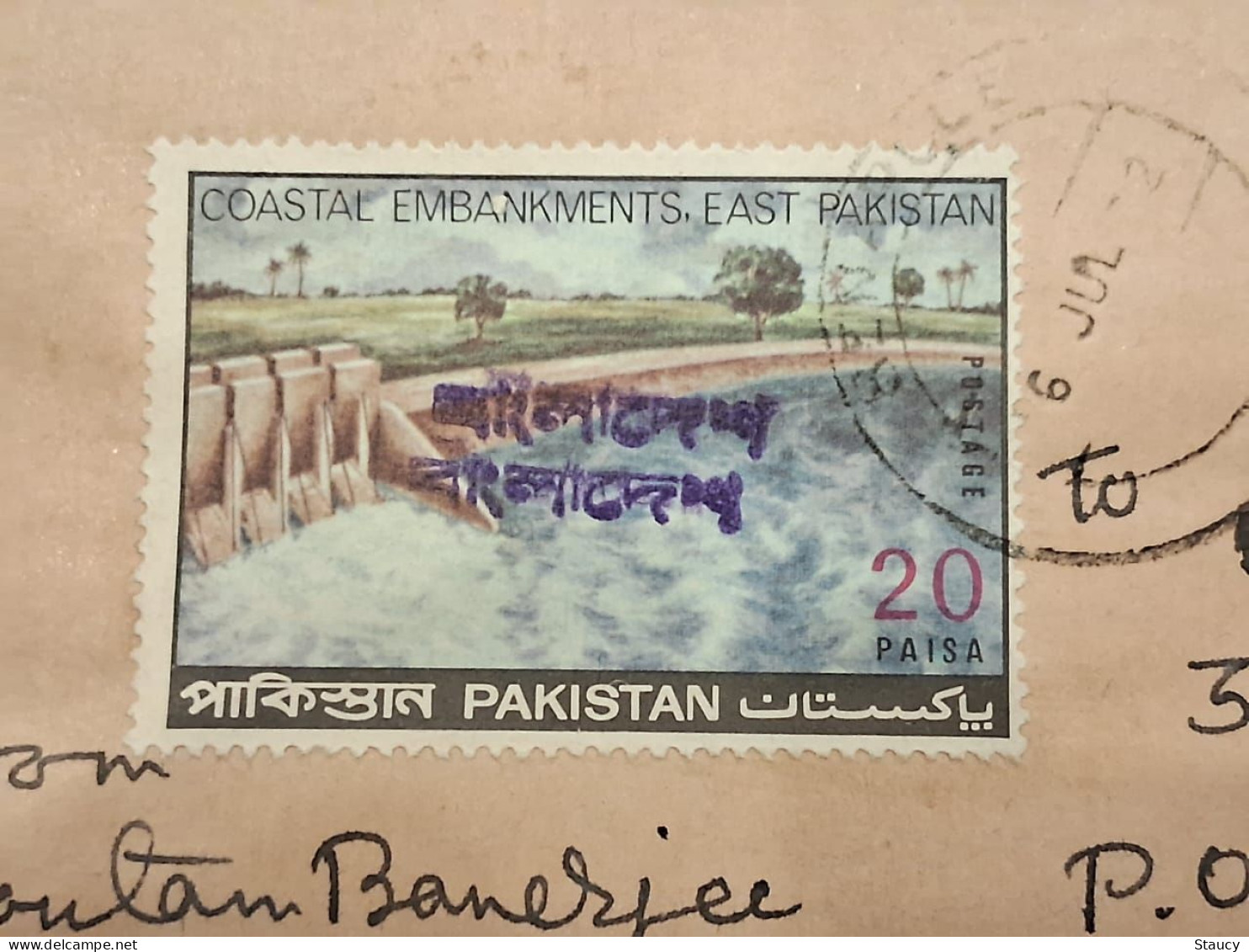 PAKISTAN BANGLADESH 1972 REGISTERED MULTIPLE Overprint FRANKING COVER Benapole To Serampore INDIA As Per Scan - Bangladesh