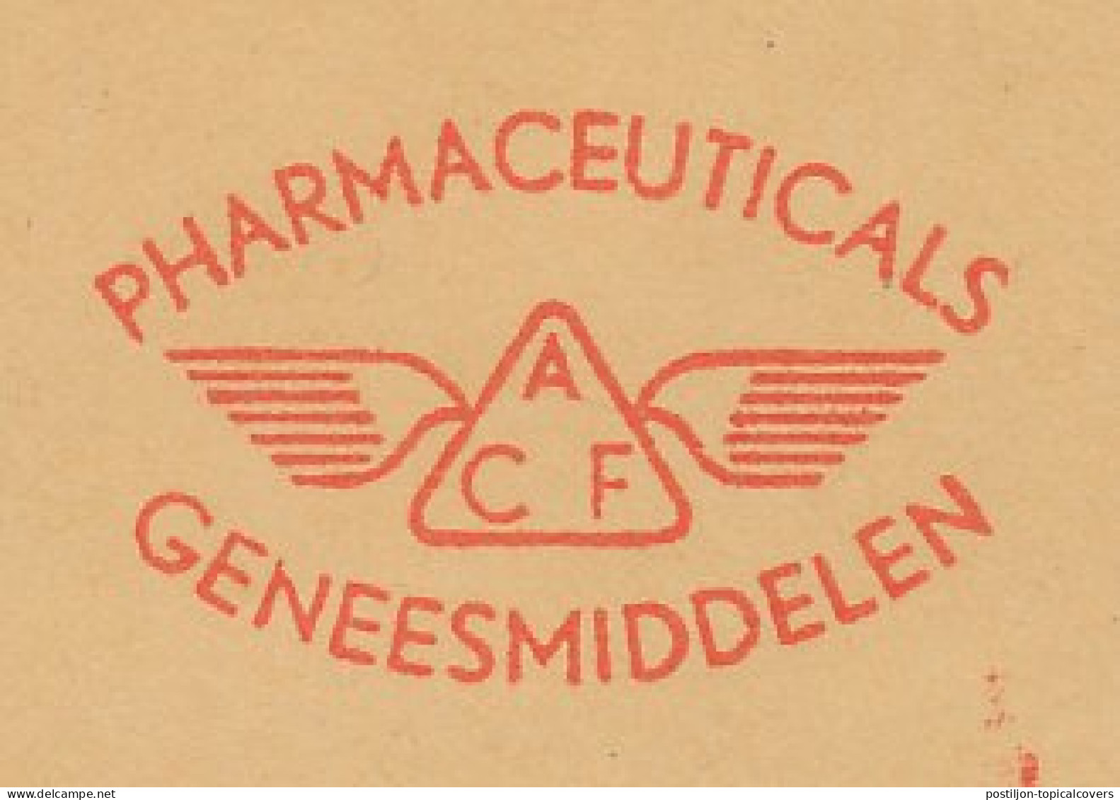 Meter Cover Netherlands 1963 Pharmaceuticals - Medicines - Chinine - Pharmacy