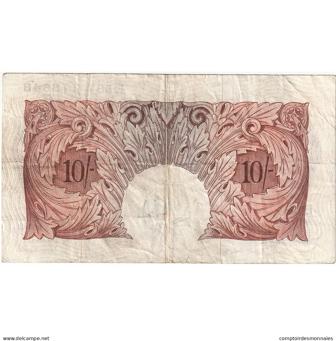 Billet, Grande-Bretagne, 10 Shillings, 1948, KM:368b, TB+ - 10 Shillings